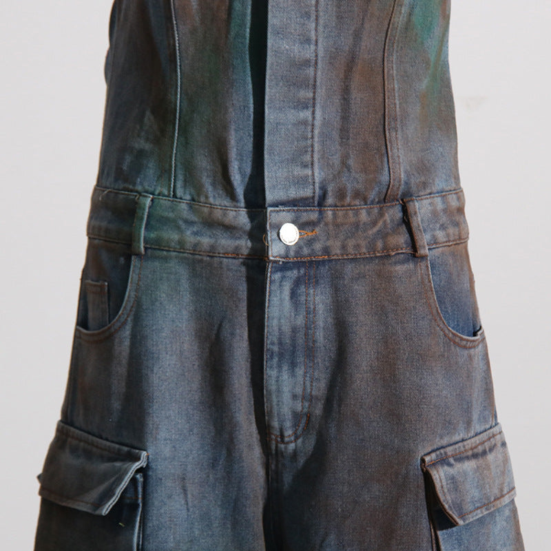 Distress Jumpsuit