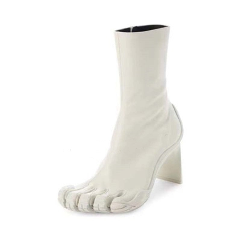 Five-finger High Heel Boots
