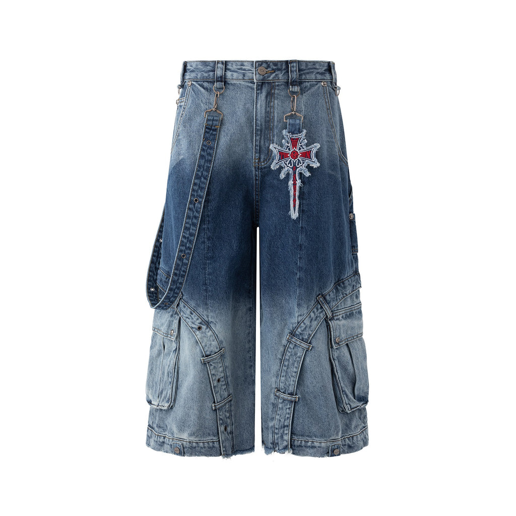 Heavy-duty Washed Jeans
